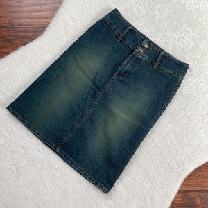 VTG Y2K XOXO Jeans Denim Pencil Skirt